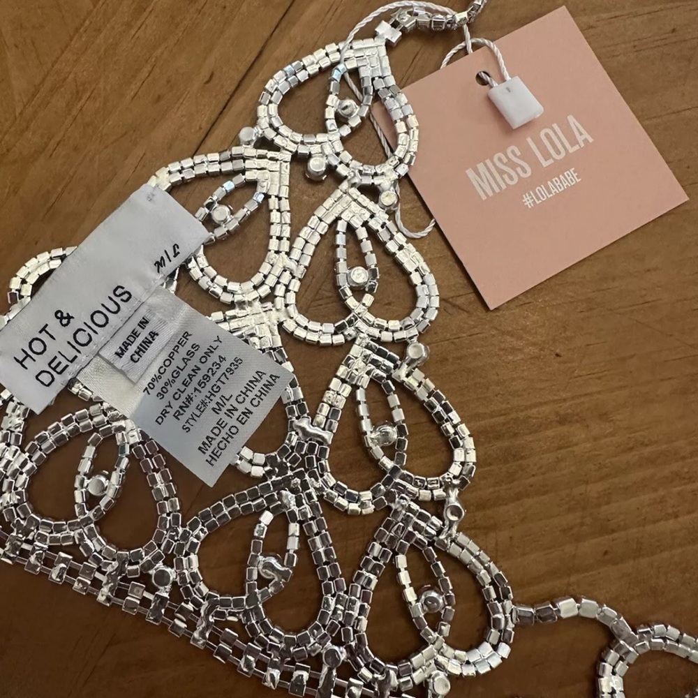 Miss Lola renaissance bra top new with tags